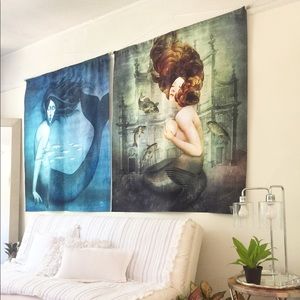 Mermaid tapestries by Christian Schloe